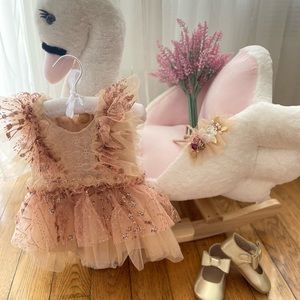 Gorgeous baby dress for 1st Birthday or Baby shoot